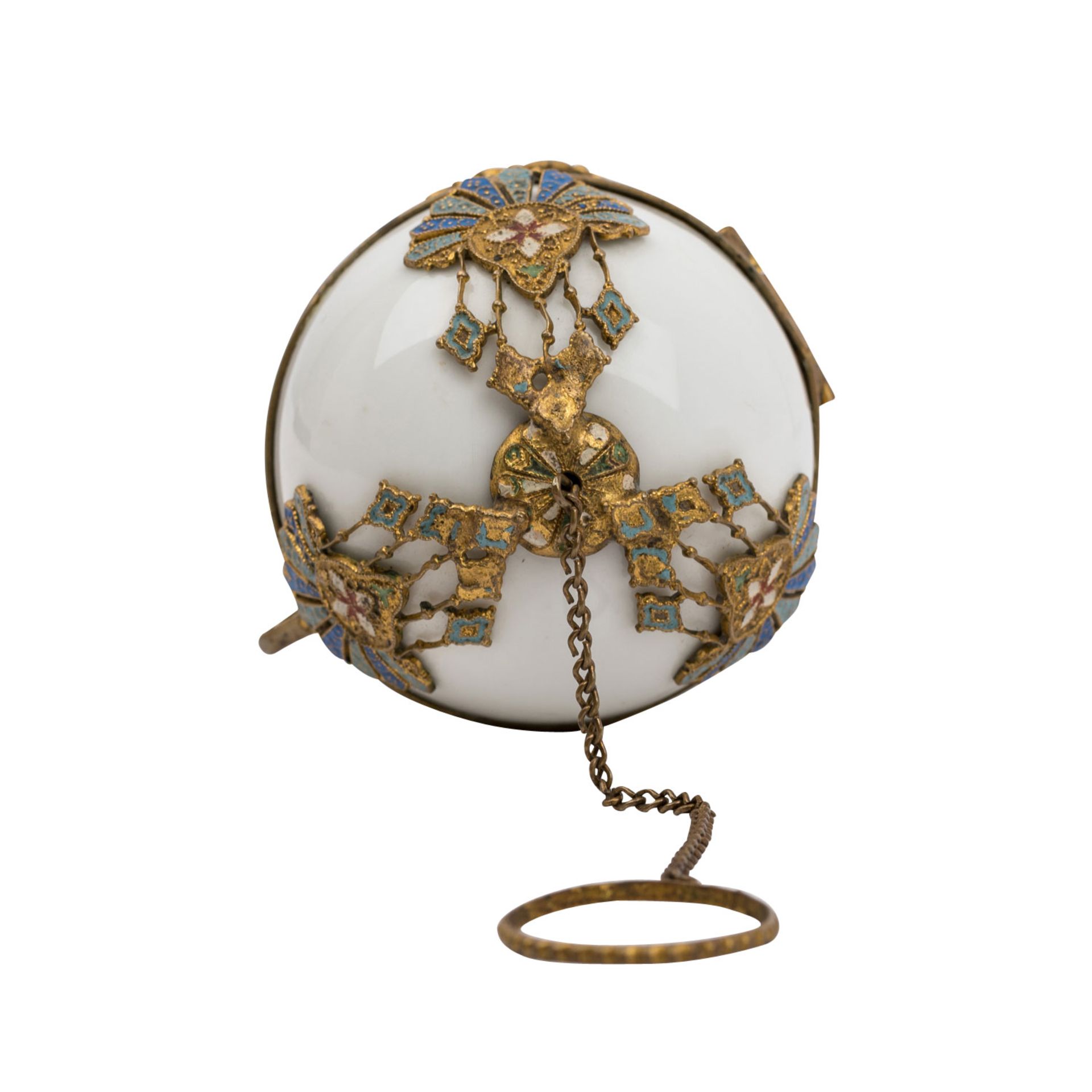 RUSSLAND Porzellan-Zierei im Fabergé-Stil, 20. Jh. - Bild 3 aus 4