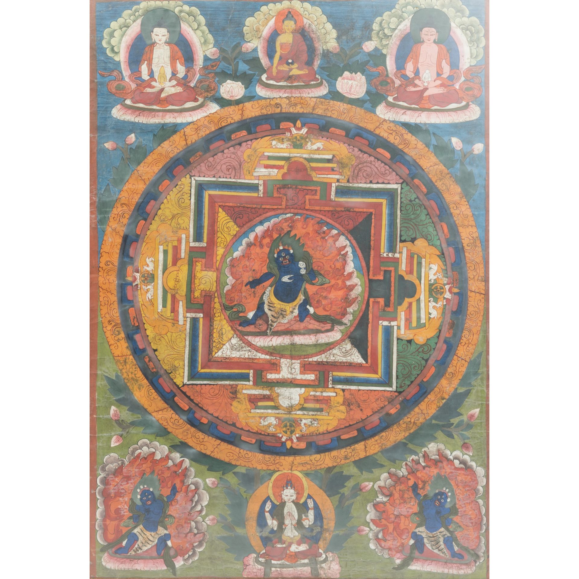 Thangka des Vajrapani. TIBET, 1. Hälfte 20. Jh..