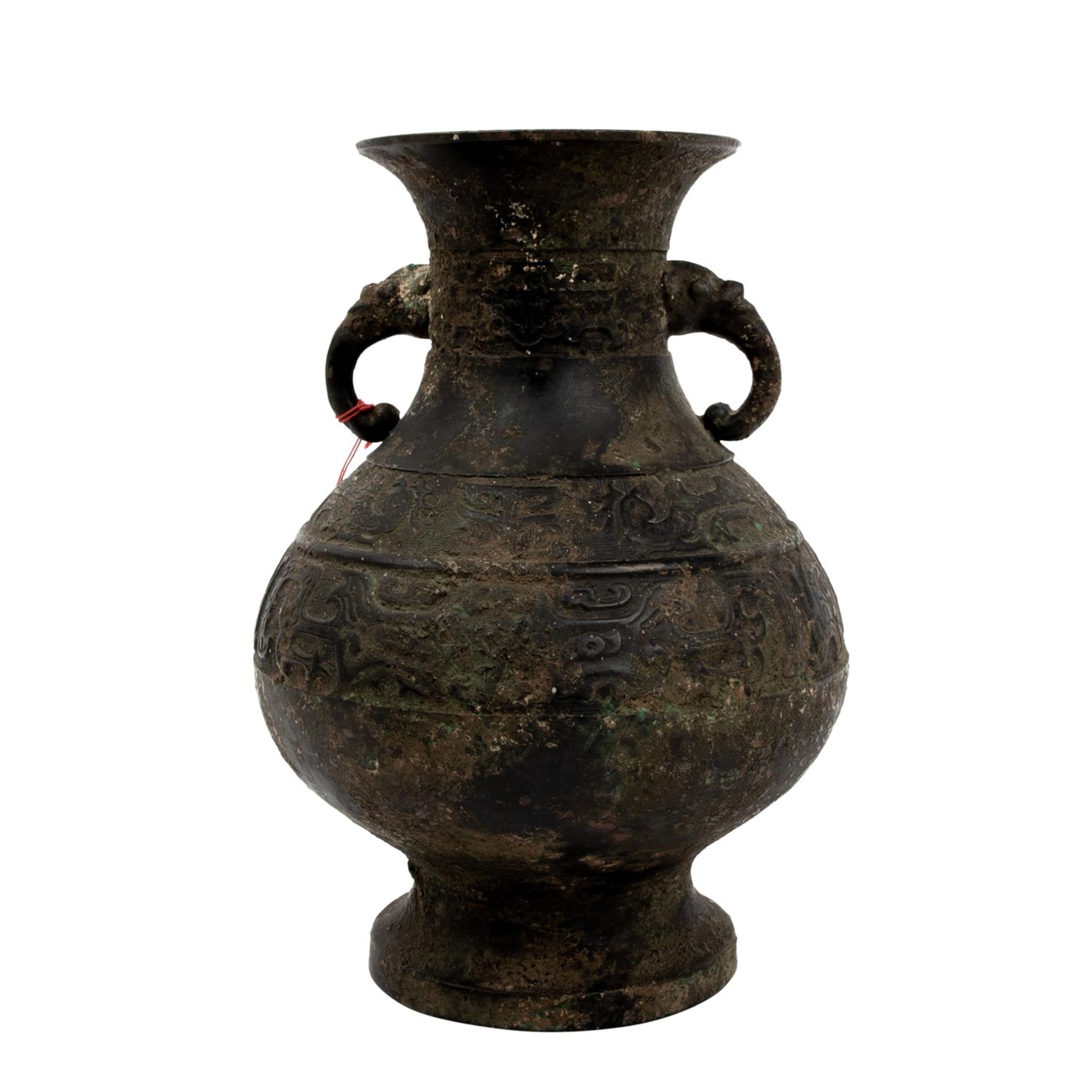 Hu-förmige Vase. CHINA, - Image 3 of 11