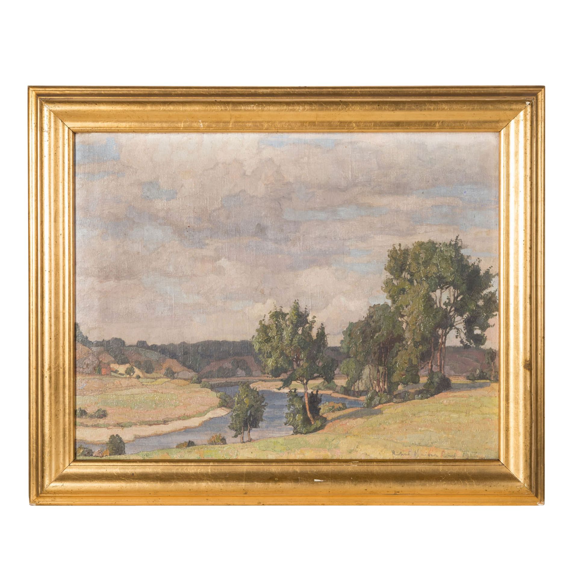 KAISER, RICHARD (1868-1941), "Flusslandschaft", - Bild 2 aus 10