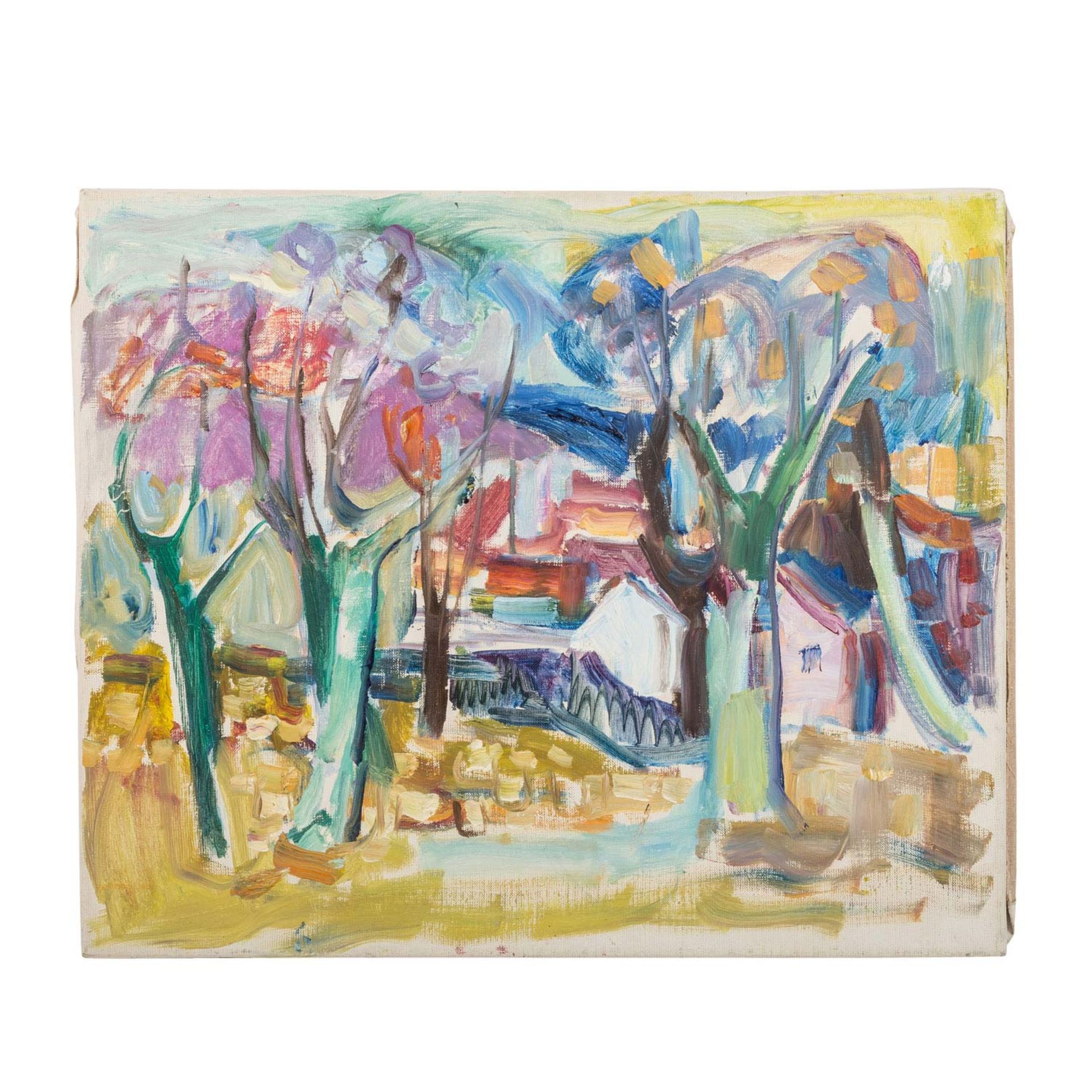 SCHOBER, PETER JAKOB (1897-1983), "Grüne Bäume", - Bild 2 aus 6