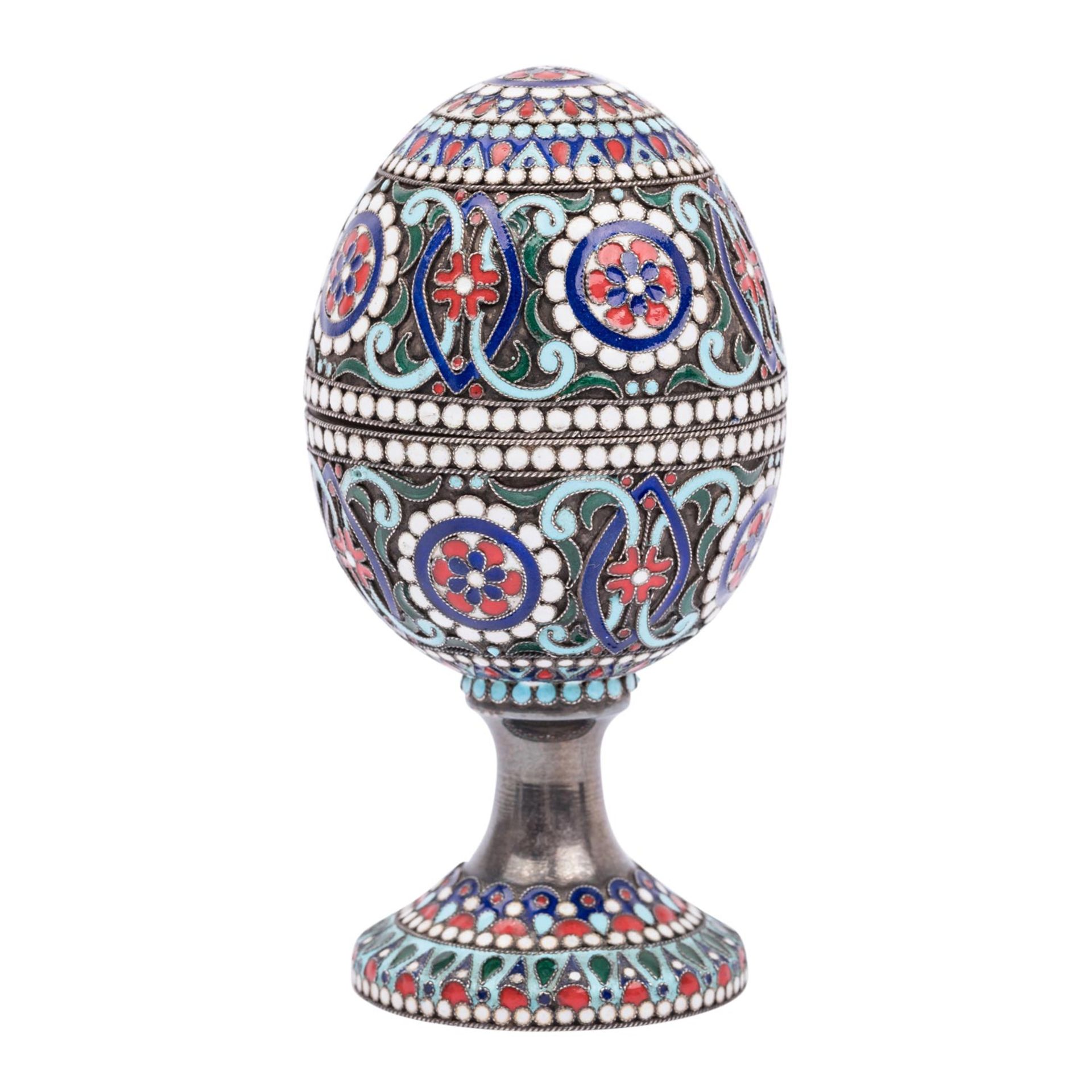 RUSSLAND Zierei Cloisonné, 84 zolotniki, um 1900. - Bild 2 aus 6