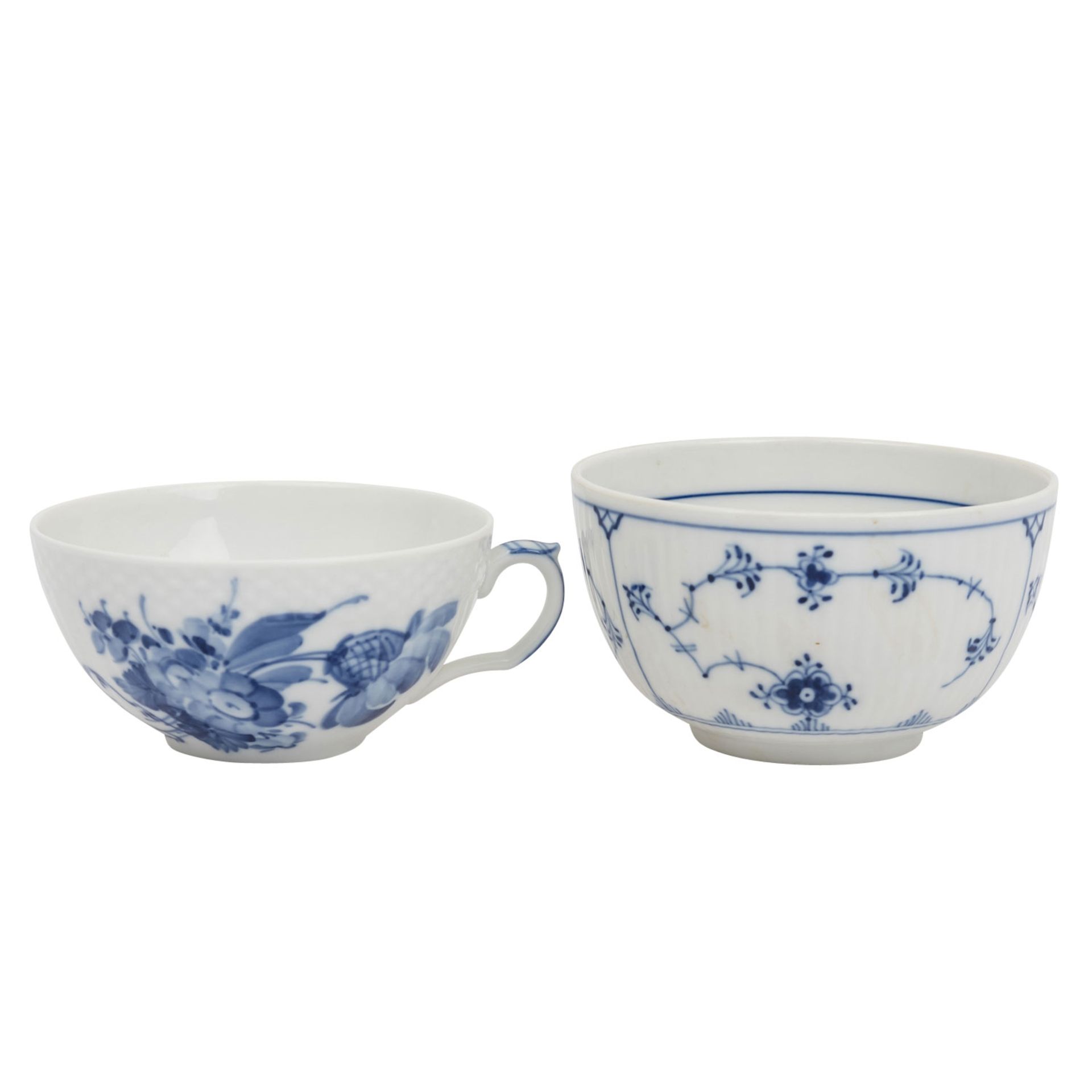 ROYAL COPENHAGEN Teeservice f. 6 Personen 'Blaue Blume', 1950er Jahre. - Bild 4 aus 8