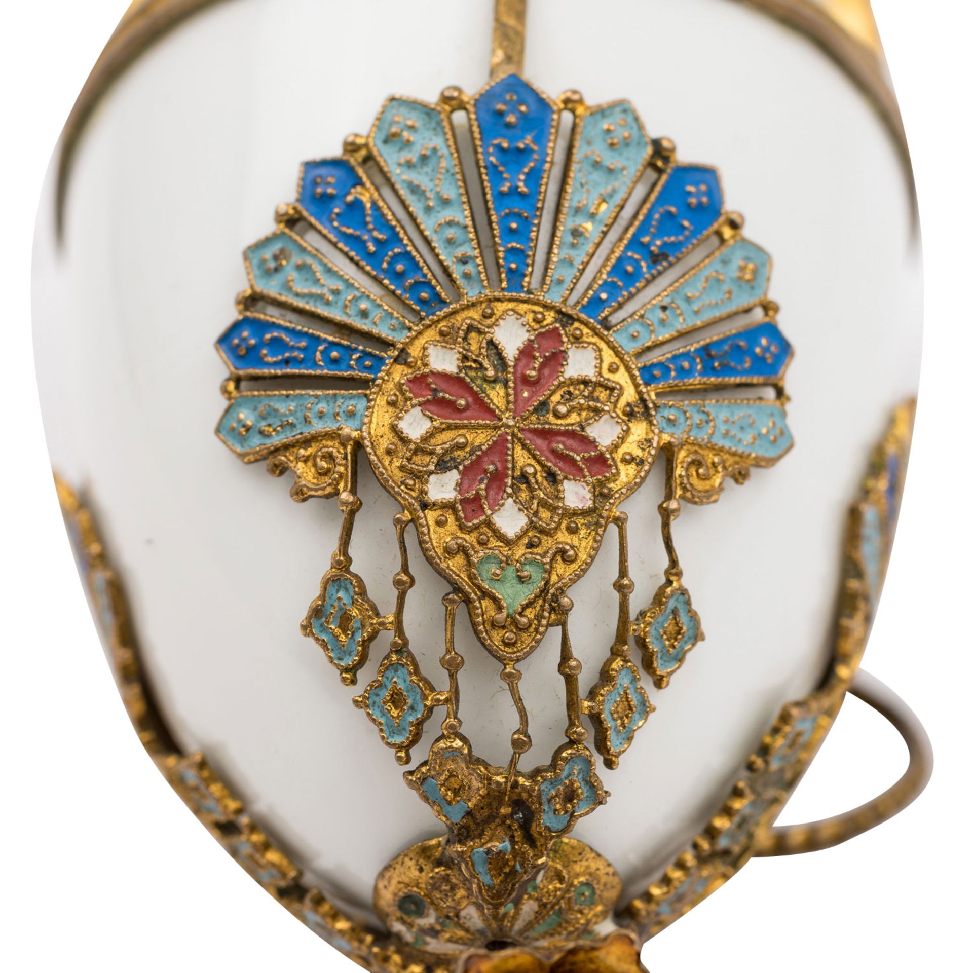 RUSSLAND Porzellan-Zierei im Fabergé-Stil, 20. Jh. - Image 4 of 4