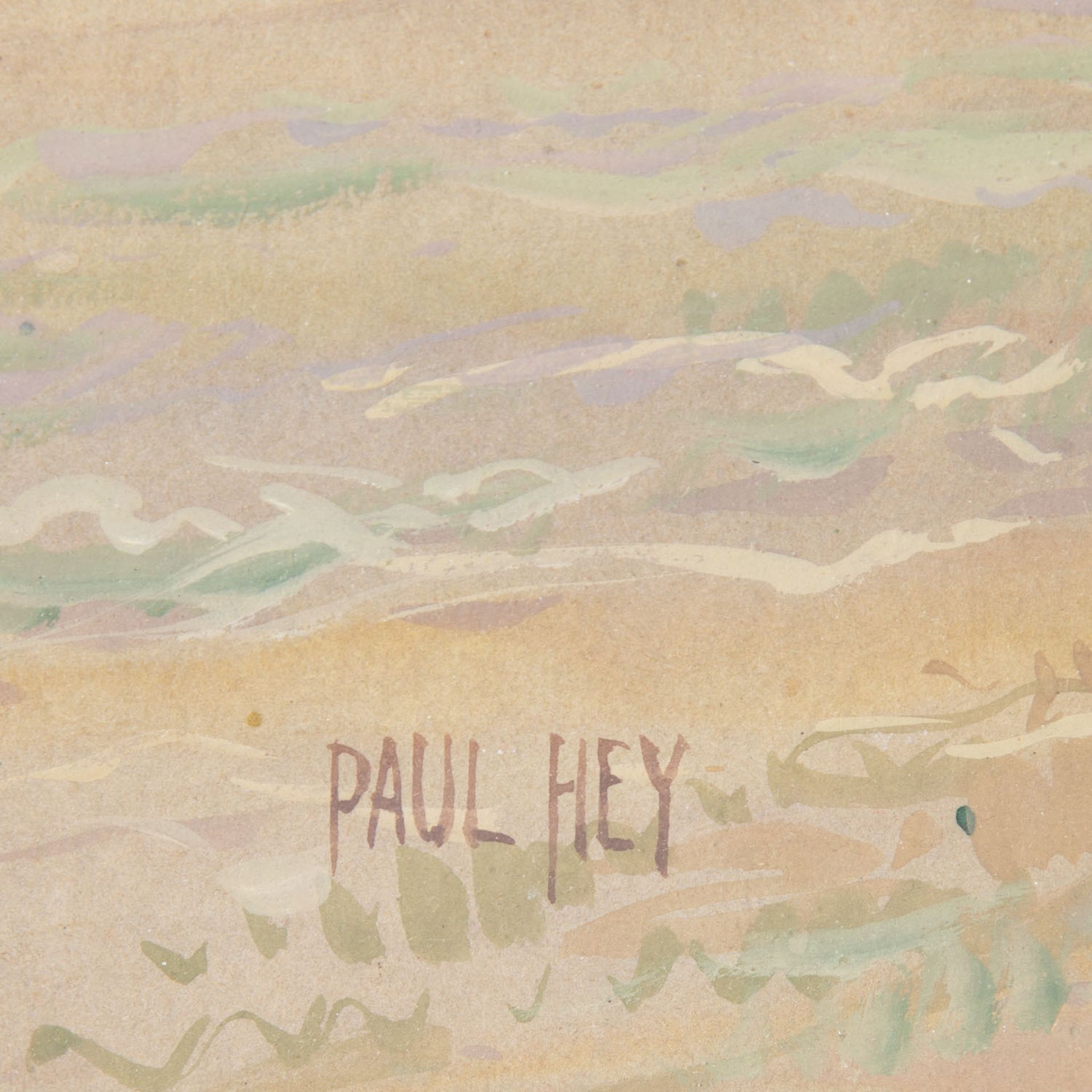 HEY, PAUL (1867-1952), "Rast bei der Heuernte vor dem Dorf", - Bild 3 aus 7