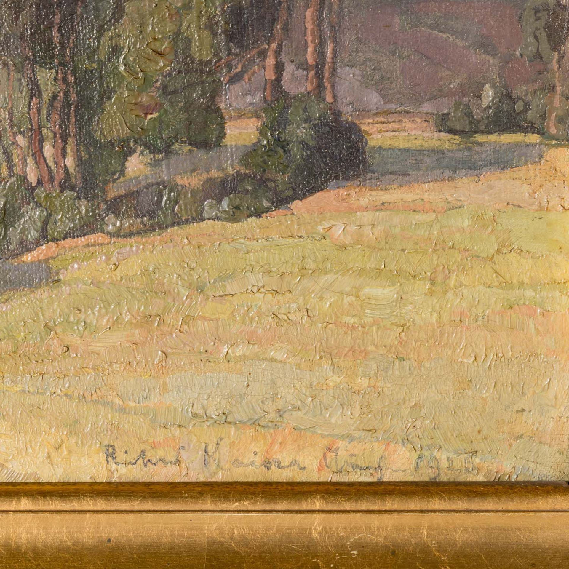 KAISER, RICHARD (1868-1941), "Flusslandschaft", - Bild 3 aus 10