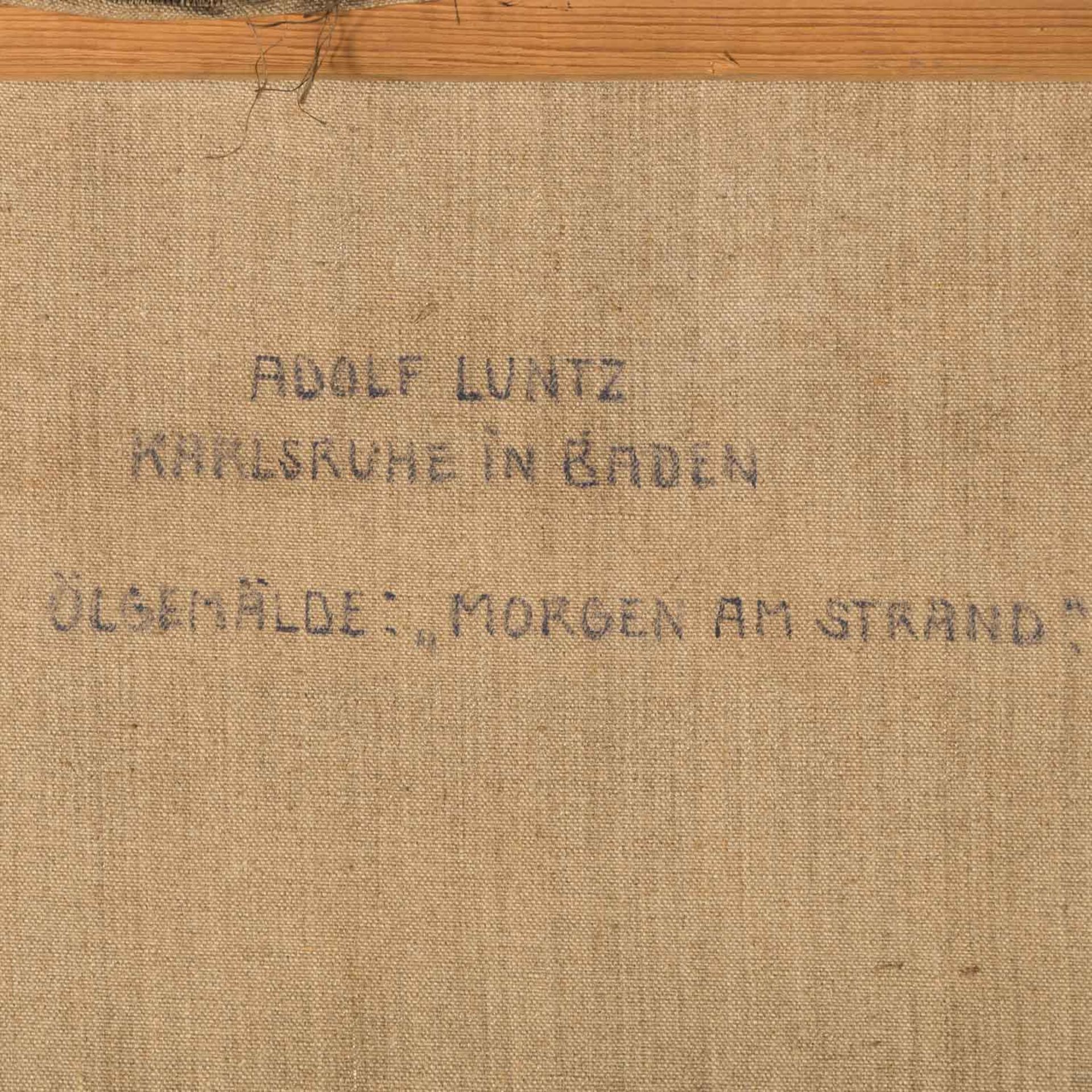 LUNTZ, ADOLF (1875-1924), "Morgen am Strand (La Panne, Belgien)", - Image 7 of 9