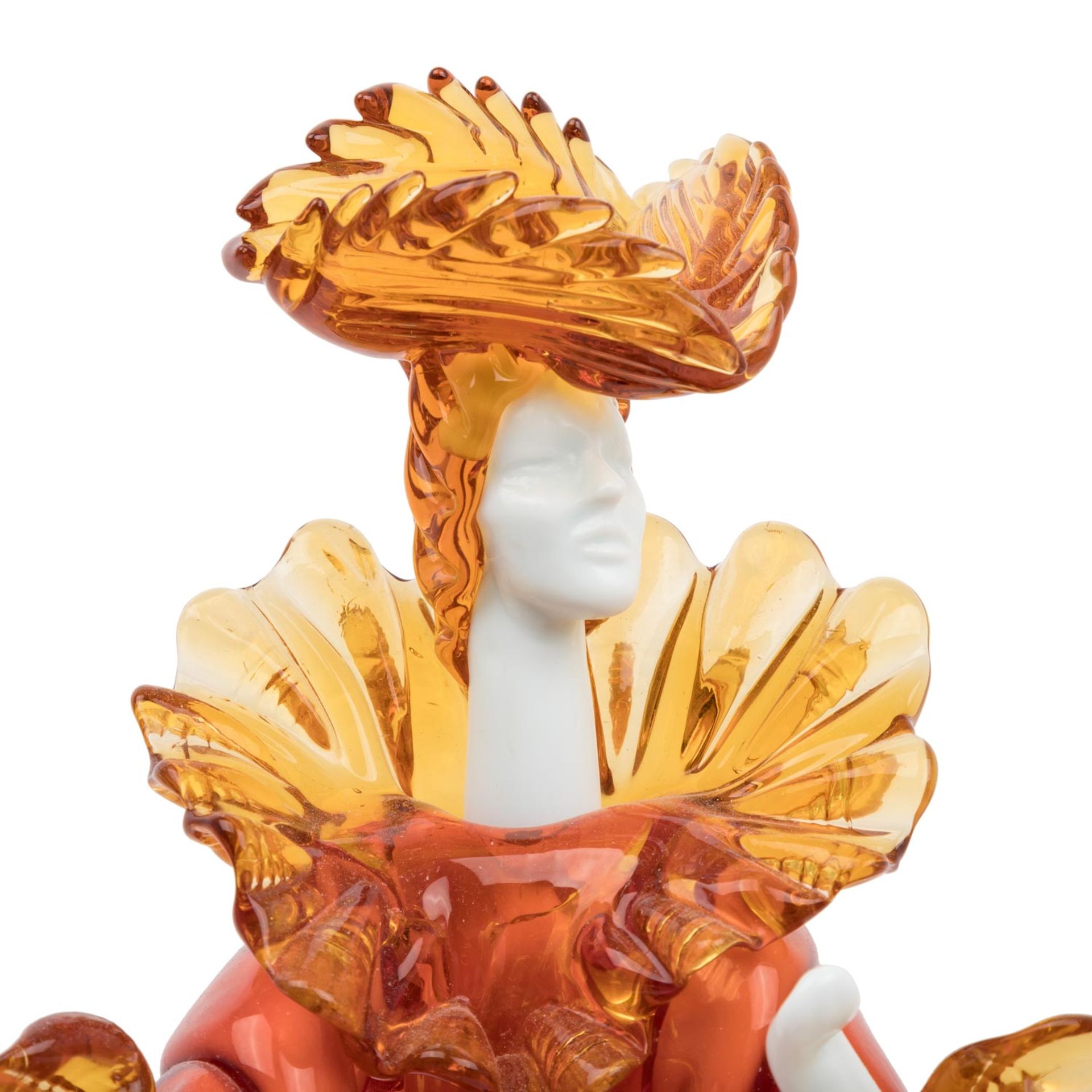 Große venezianische Figur aus Murano Glas, 1960er/70er Jahre. - Image 7 of 8