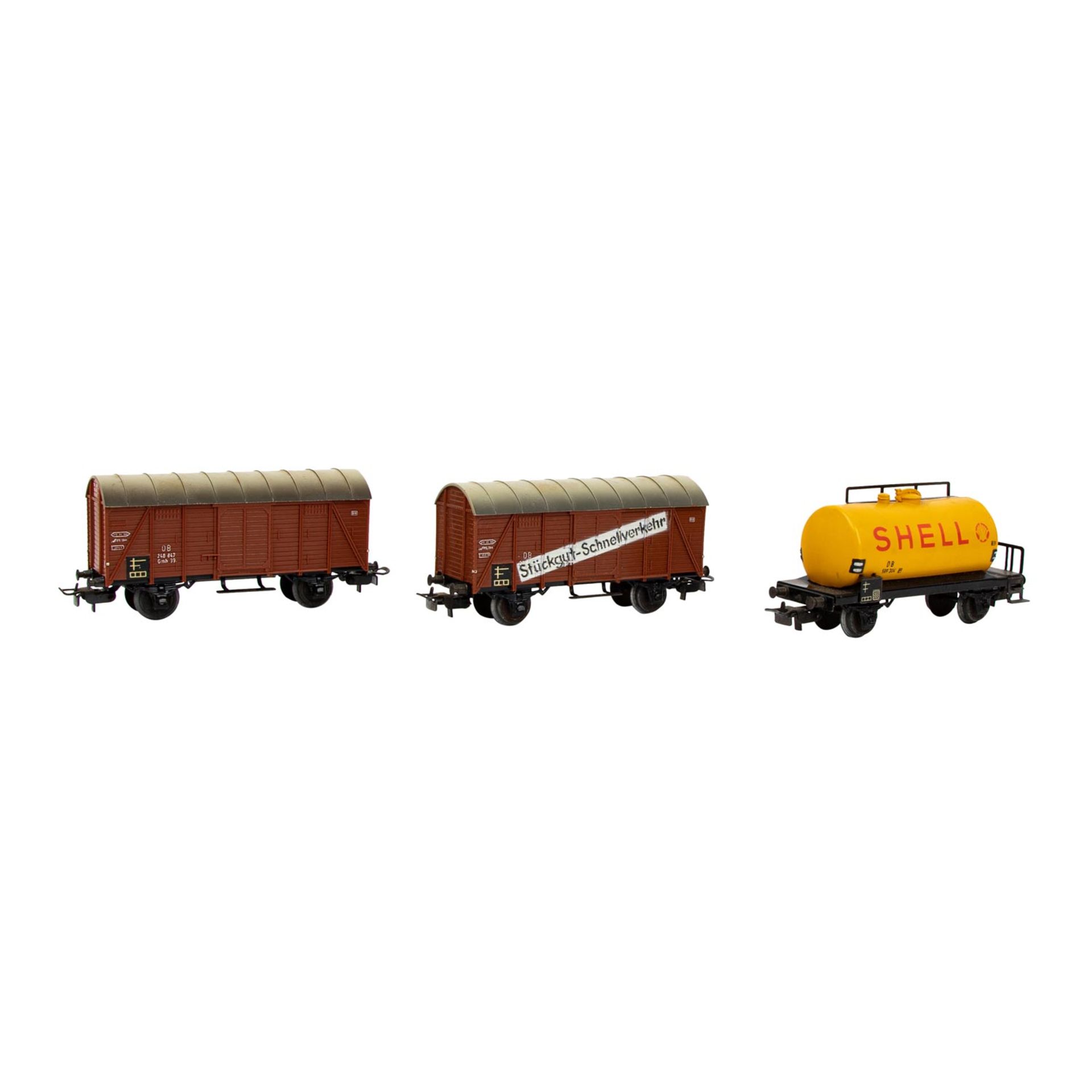 MÄRKLIN/EHEIM Konvolut aus zwei Lokomotiven, 6 Güterwagen und 1 Starter-Set, Spur H0, - Image 3 of 16