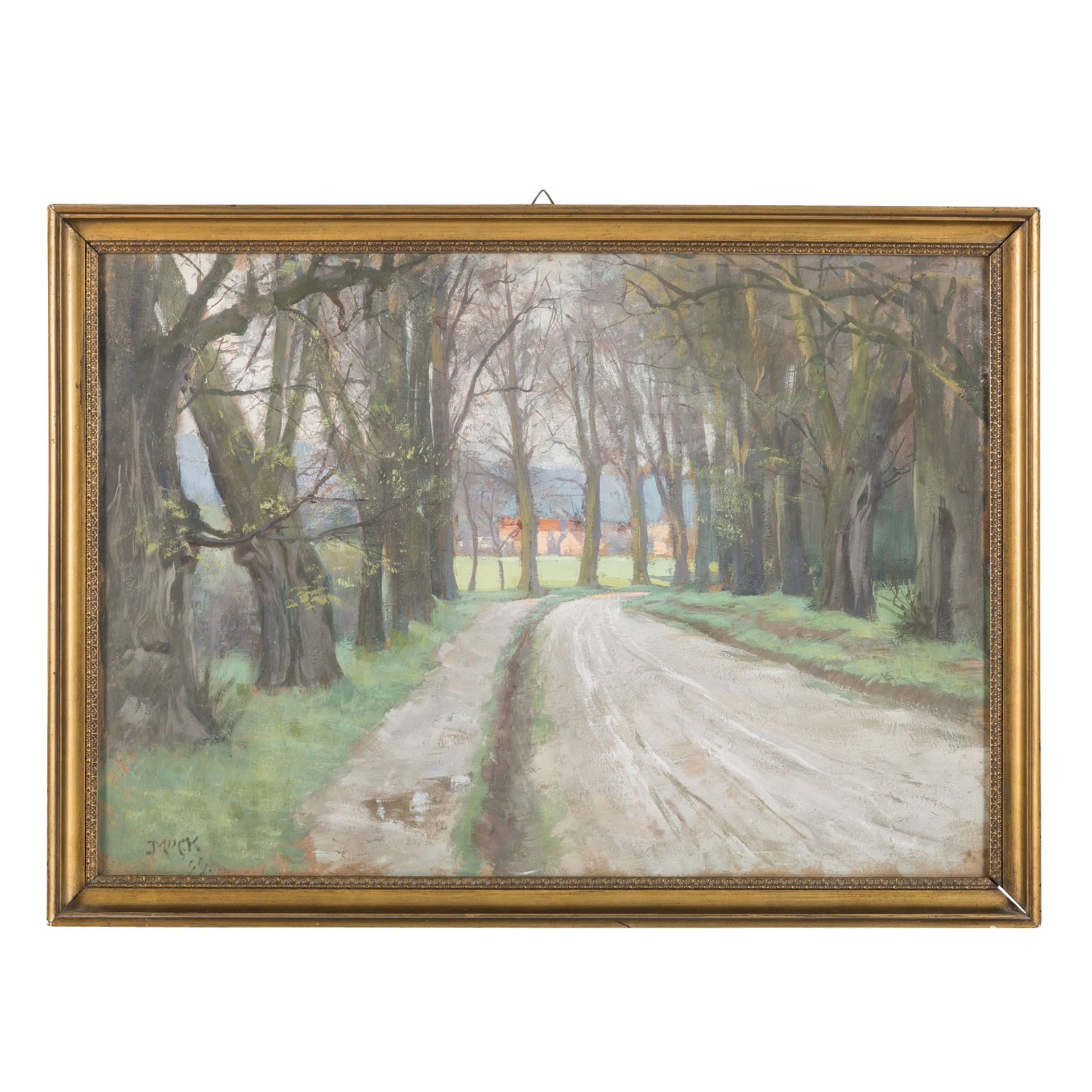 MOGK, JOHANNES HEINRICH (1868-1921), "Sächsische Parklandschaft mit Allee", - Bild 2 aus 5