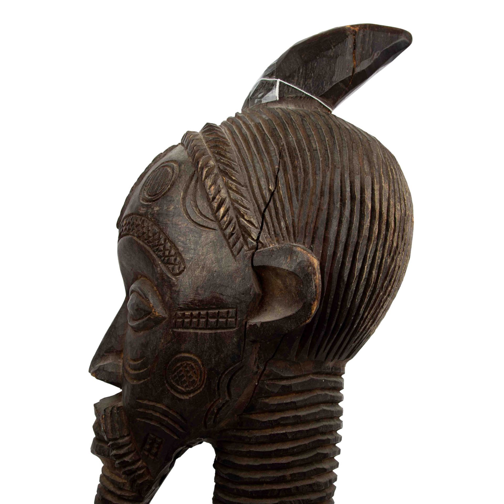 Skulptur eines Kriegers. BENA LULUA/KONGO. - Bild 4 aus 12