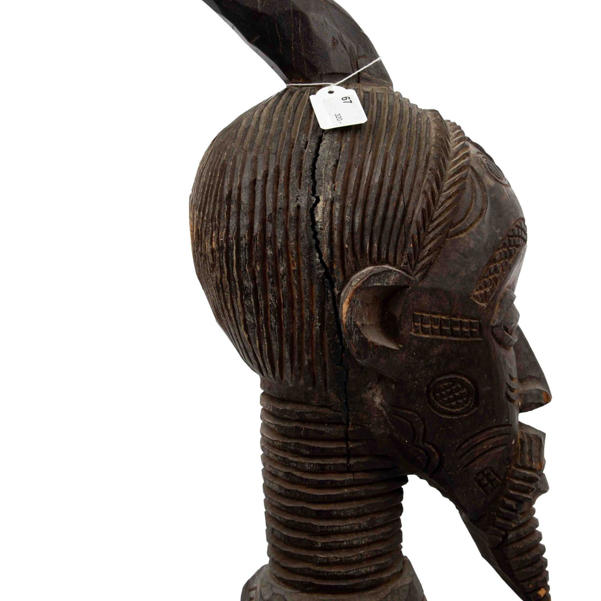 Skulptur eines Kriegers. BENA LULUA/KONGO. - Bild 7 aus 12