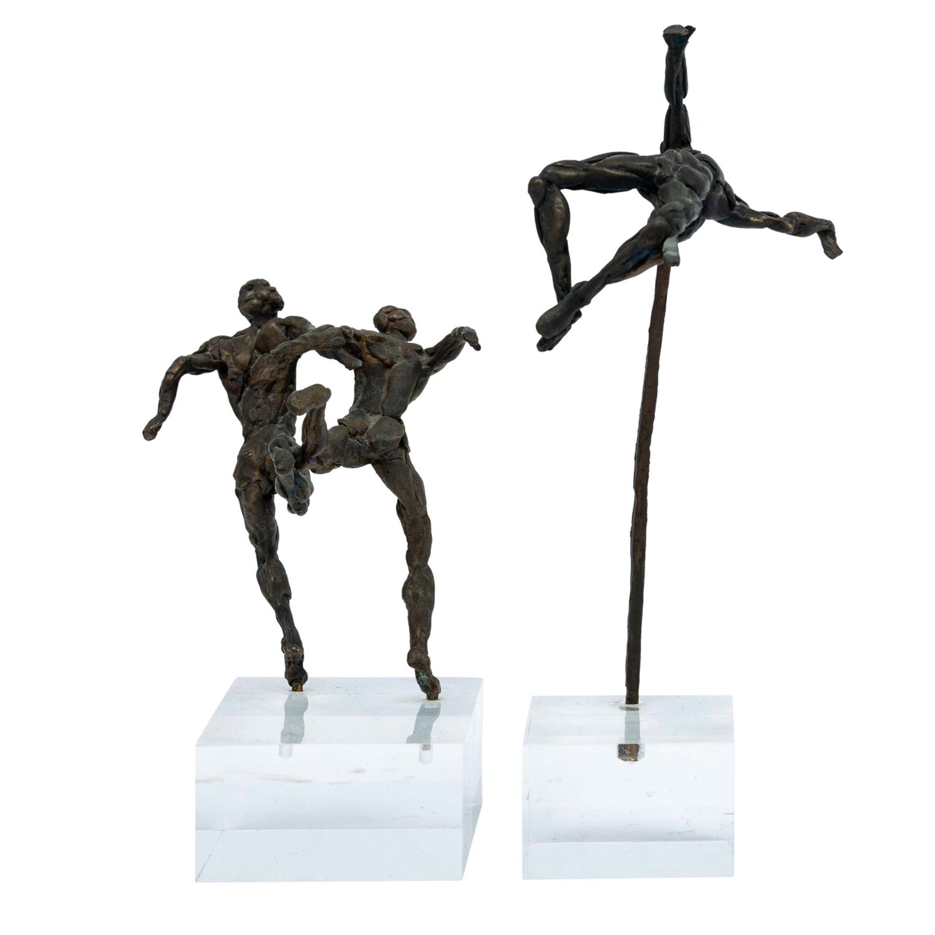SCHRÖDER, HANS, attribuiert (1930-2010), 2 Figuren "Sportler", - Image 3 of 8