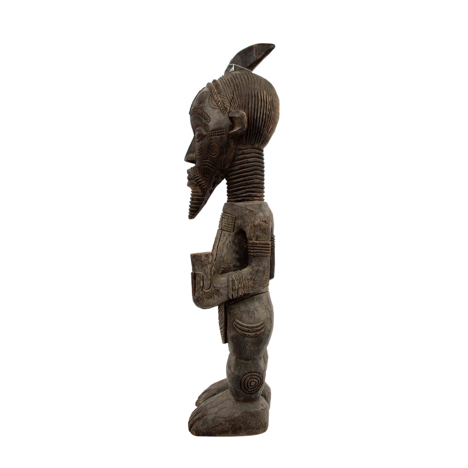 Skulptur eines Kriegers. BENA LULUA/KONGO. - Bild 3 aus 12
