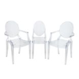 PHILIPPE STARCK "Drei Stühle Louis Gohst für Kartell"