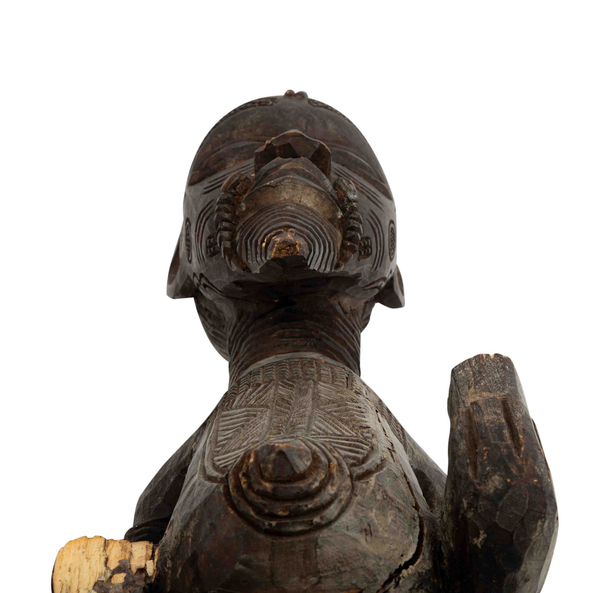 Skulptur eines Kriegers. BENA LULUA/KONGO. - Bild 10 aus 12