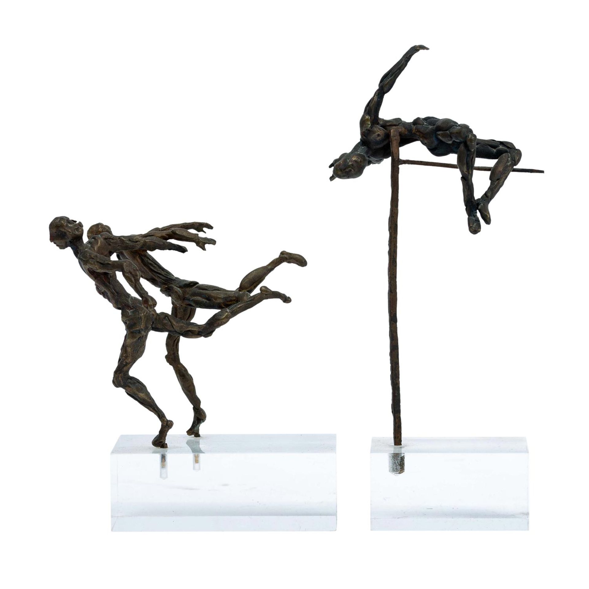 SCHRÖDER, HANS, attribuiert (1930-2010), 2 Figuren "Sportler", - Bild 2 aus 8