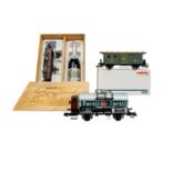 MÄRKLIN 3-tlg Konvolut Güter- und Museumswagen, Spur 1,