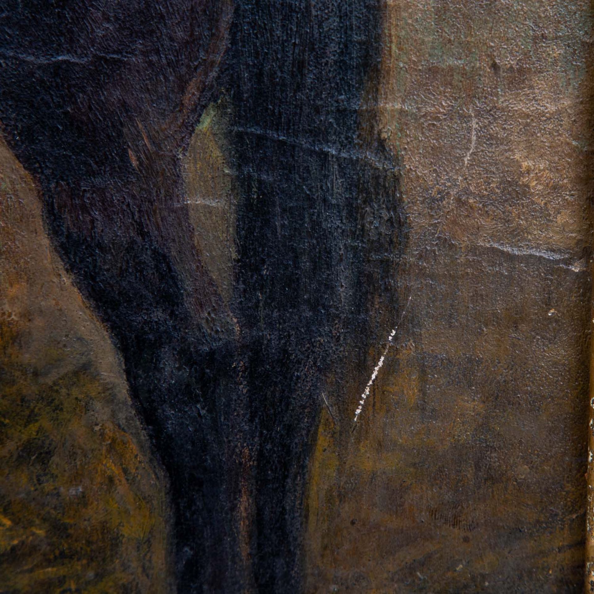 BRAUN, LOUIS (auch Ludwig Braun, Schwäbisch Hall 1836-1916 München), "Pferd im Stall", - Bild 4 aus 4