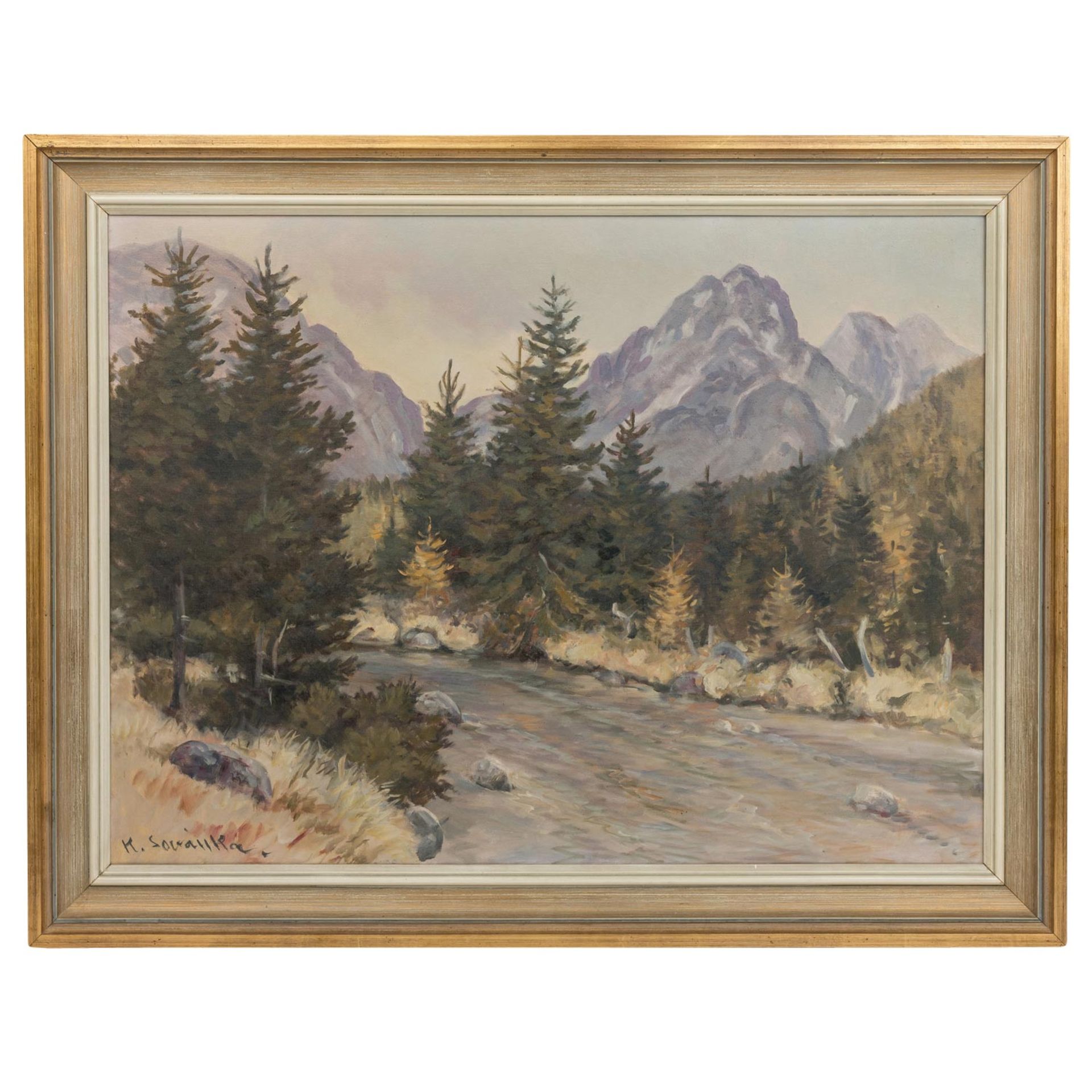 SOVANKA, KAROL (1883-1961), "Fluss im Gebirge", - Bild 2 aus 3