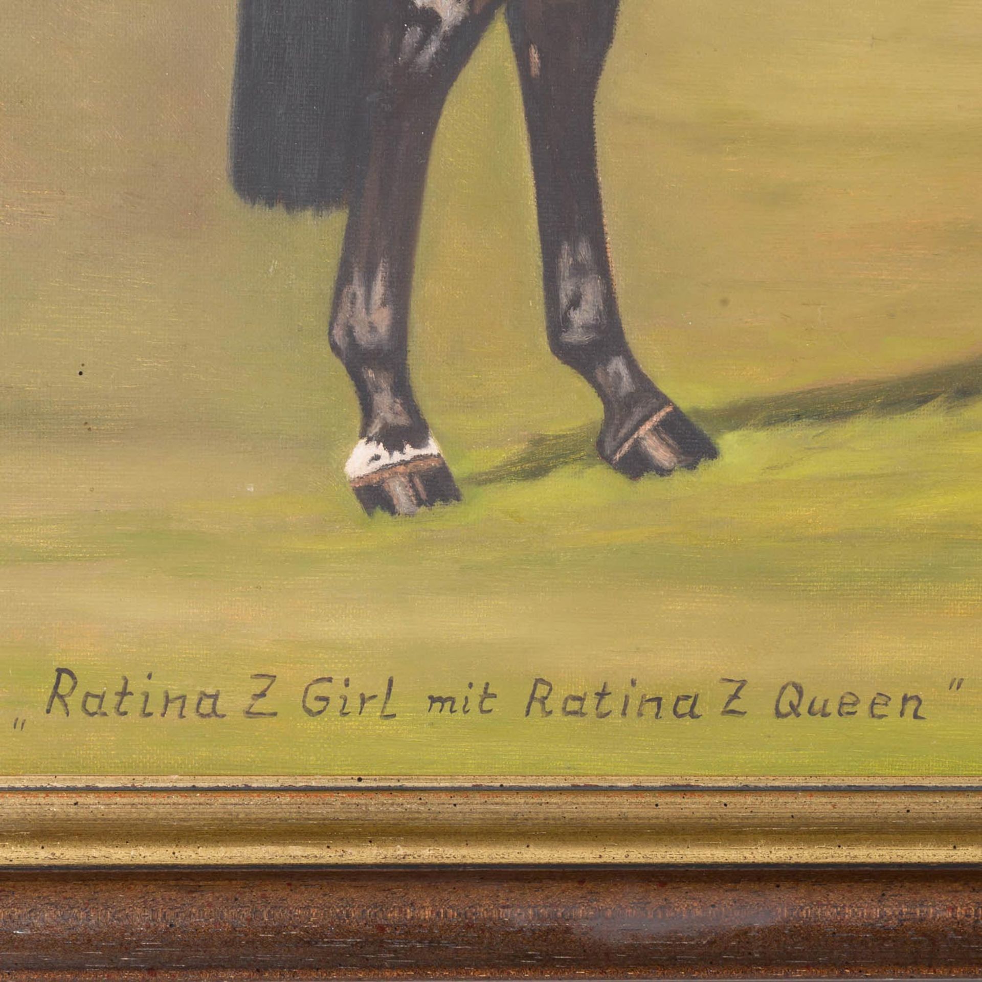 STRUCK, KARL-ERNST (geb. 1950, Pferdemaler), "Ratina Z Girl mit Ratina Z Queen", - Bild 4 aus 6