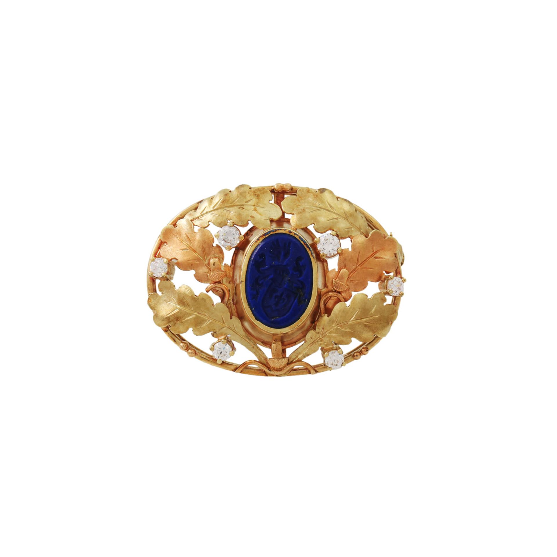 Feine Brosche mit Lapislazuli