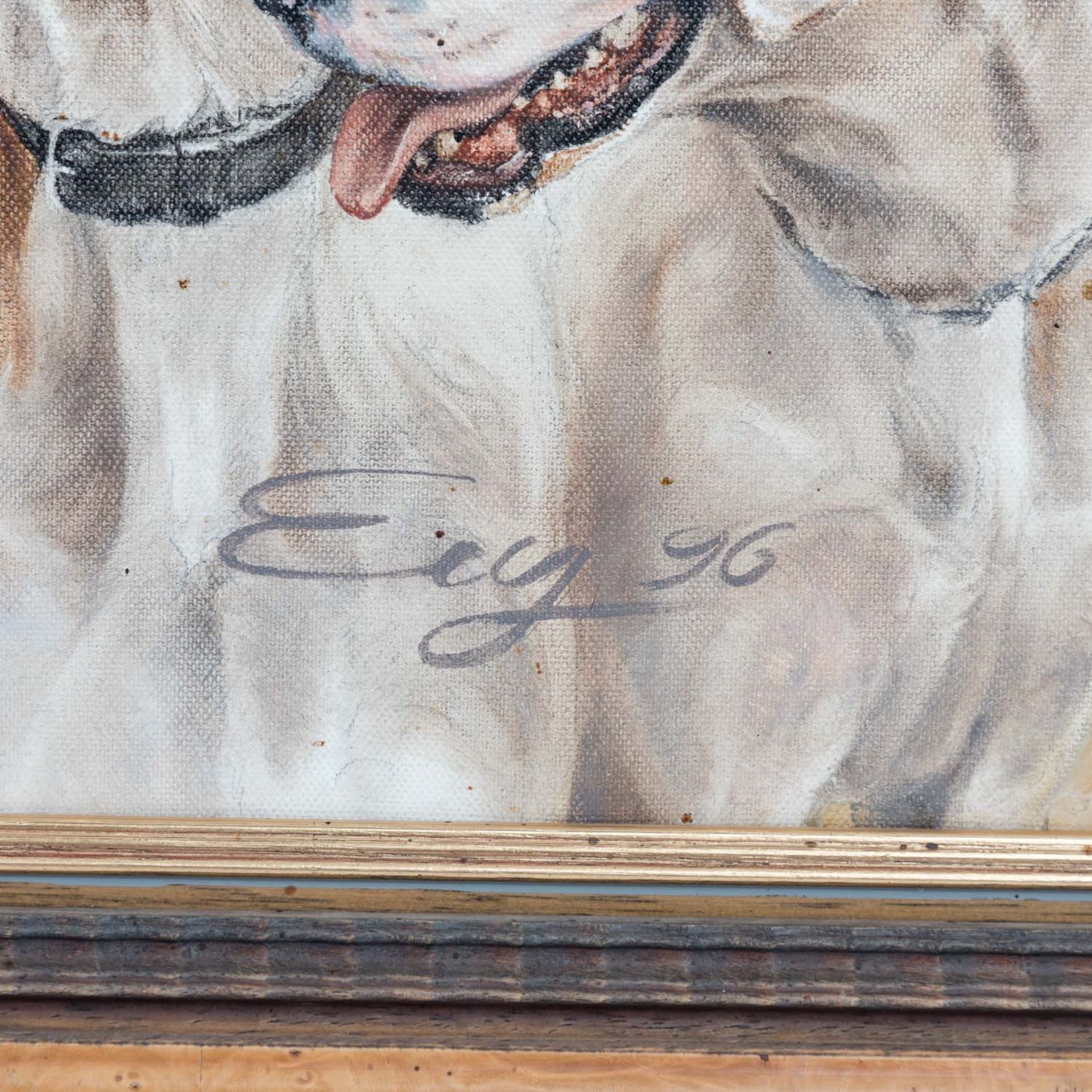EEG, SIGRID (auch Eeg-Radowitz, Malerin und Graphikerin 20./21. Jh.), "Zehn Foxhounds", - Image 4 of 5