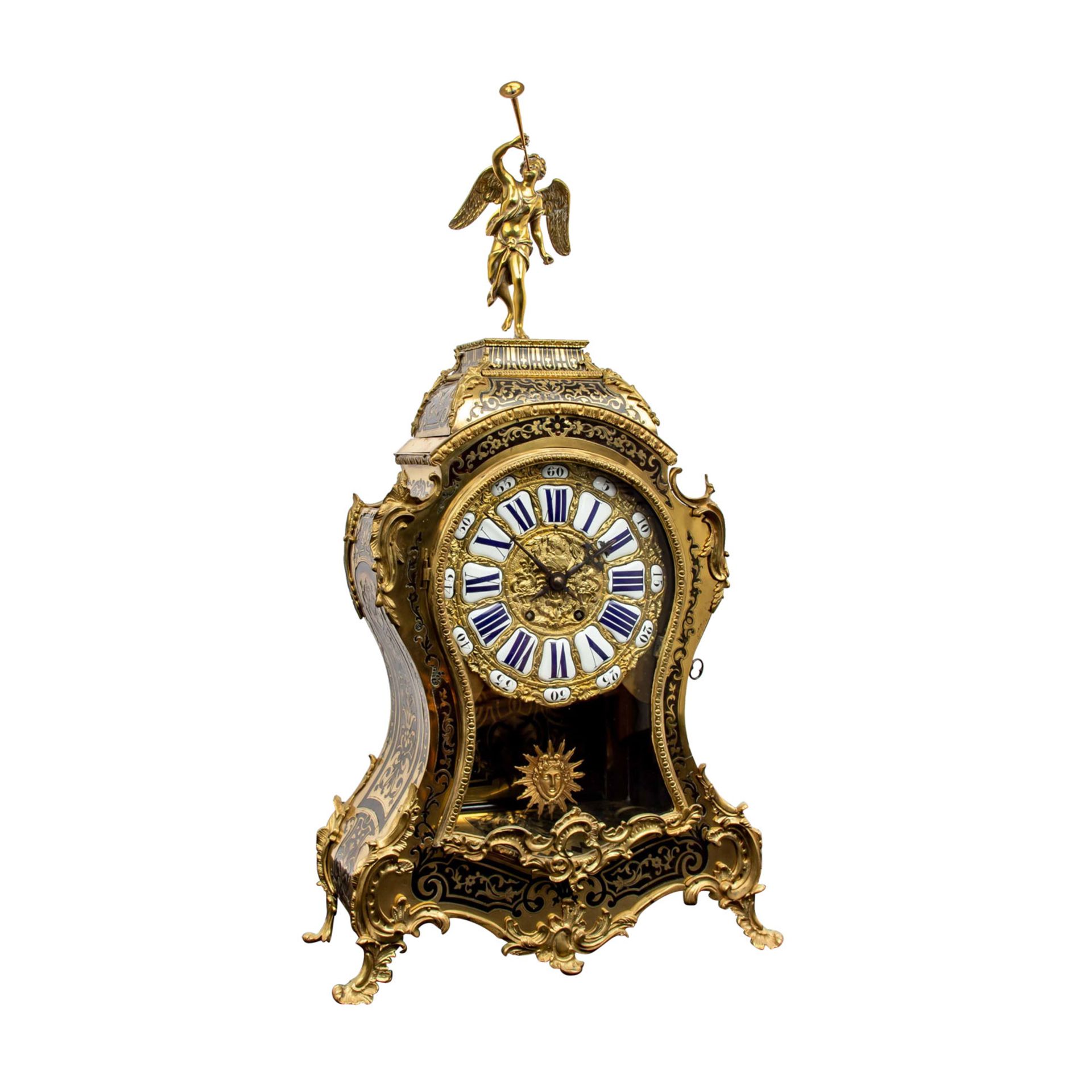 JACQUES PELLETIER "LOUIS XV-BOULLE PENDULE"