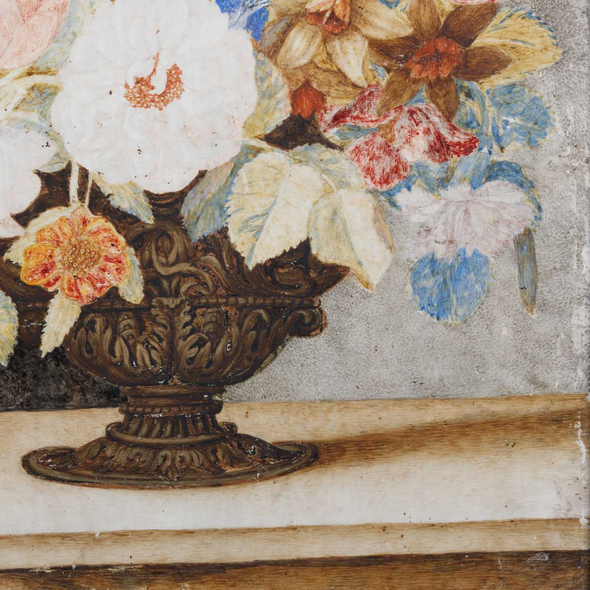 MONFORT, OCTAVIANUS (1646-1696), "Blumenbouquet in Kratervase", - Bild 6 aus 8