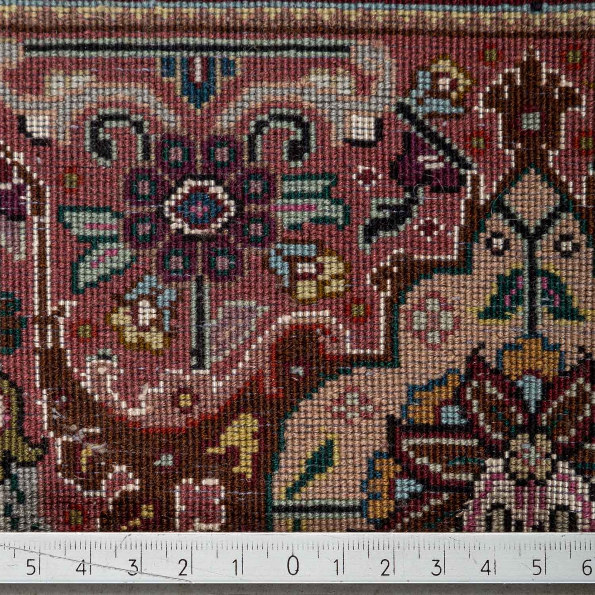 Orientteppich. TÄBRIZ fein/PERSIEN, 20. Jh., 392x305 cm. - Image 4 of 4