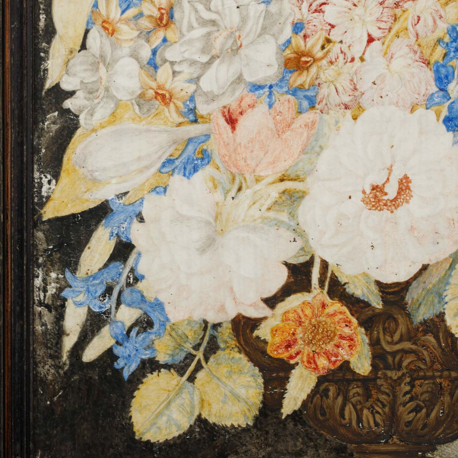 MONFORT, OCTAVIANUS (1646-1696), "Blumenbouquet in Kratervase", - Bild 5 aus 8