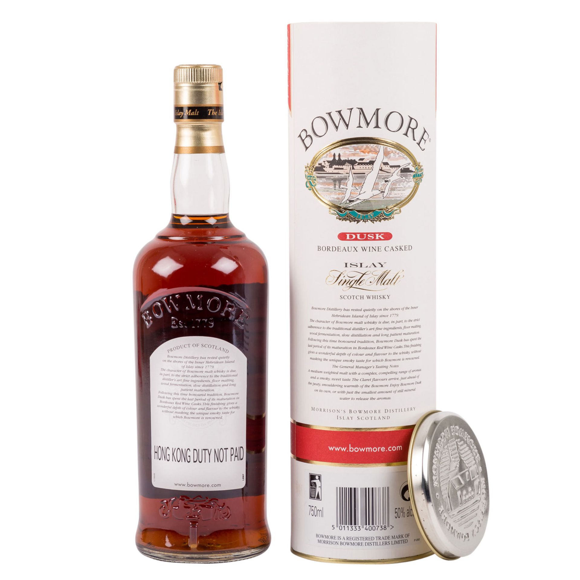 BOWMORE Single Malt Scotch Whisky 'DUSK' Bordeaux Wine Casked - Image 2 of 3