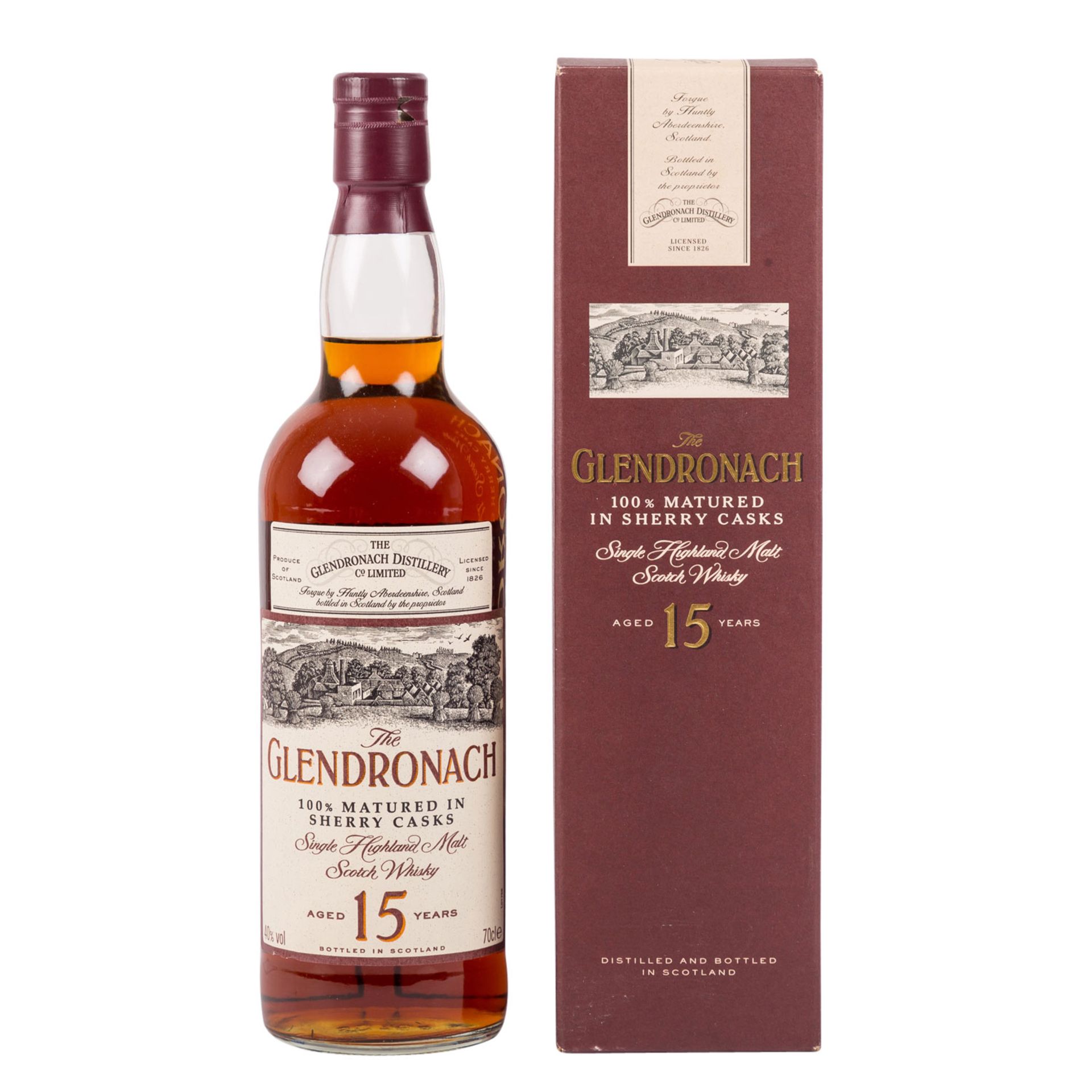 GLENDRONACH Single Malt Scotch Whisky, 15 years