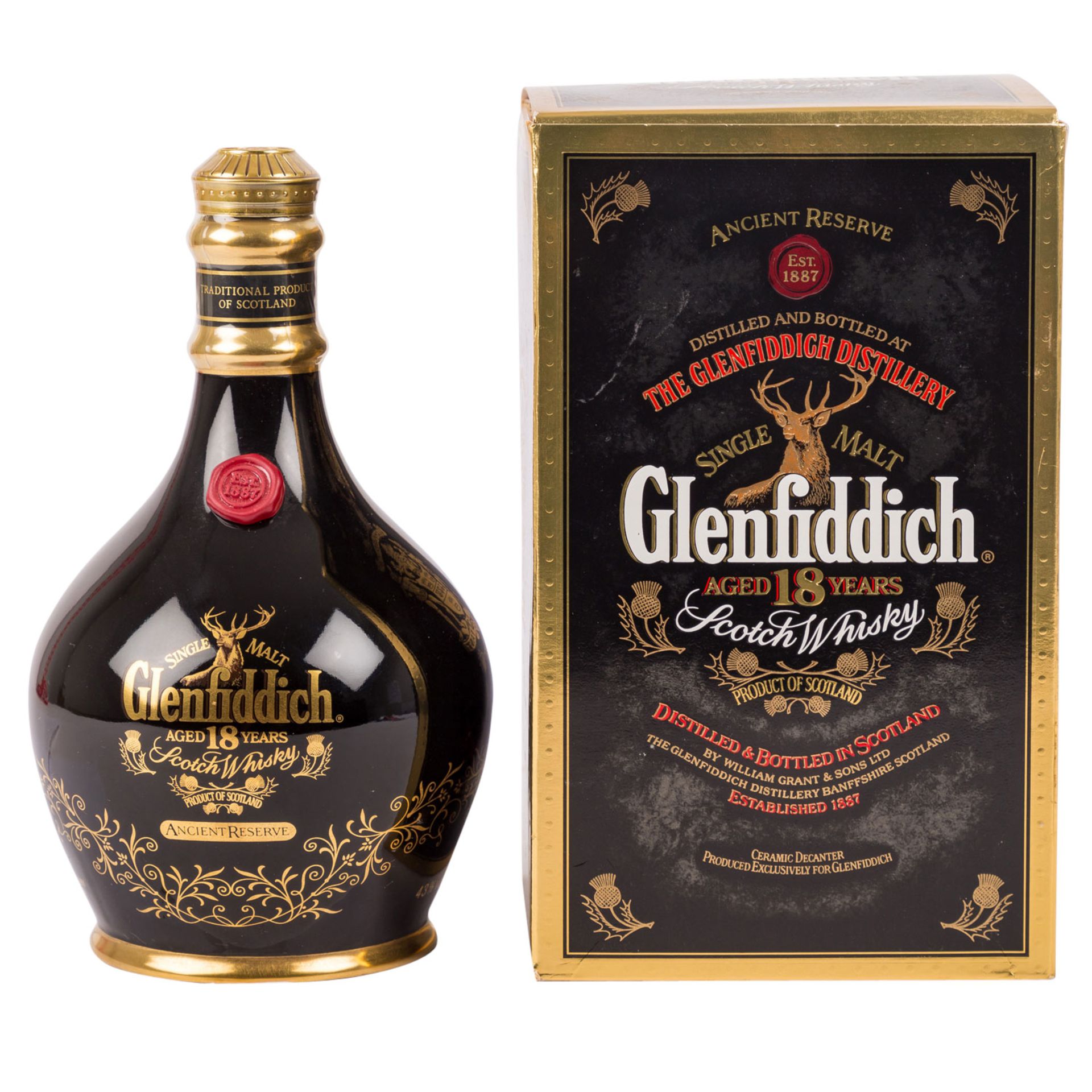 GLENFIDDICH Single Malt Scotch Whisky 'Ancient Reserve', 18 years