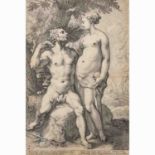 GOLTZIUS, HENDRICK (1558-1617), "Persephone vmbrarum Domino ... et AEacus vrna",
