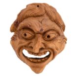 Fasnachtsmaske aus Holz,