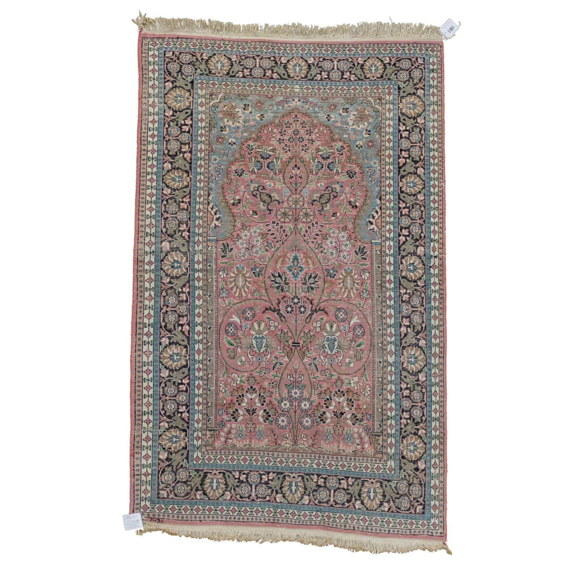 Orientteppich aus Kashmirseide. 150x89 cm - Image 2 of 4