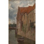 PIEPHO, wohl CARL (1869-1920), "Häuser am Kanal",