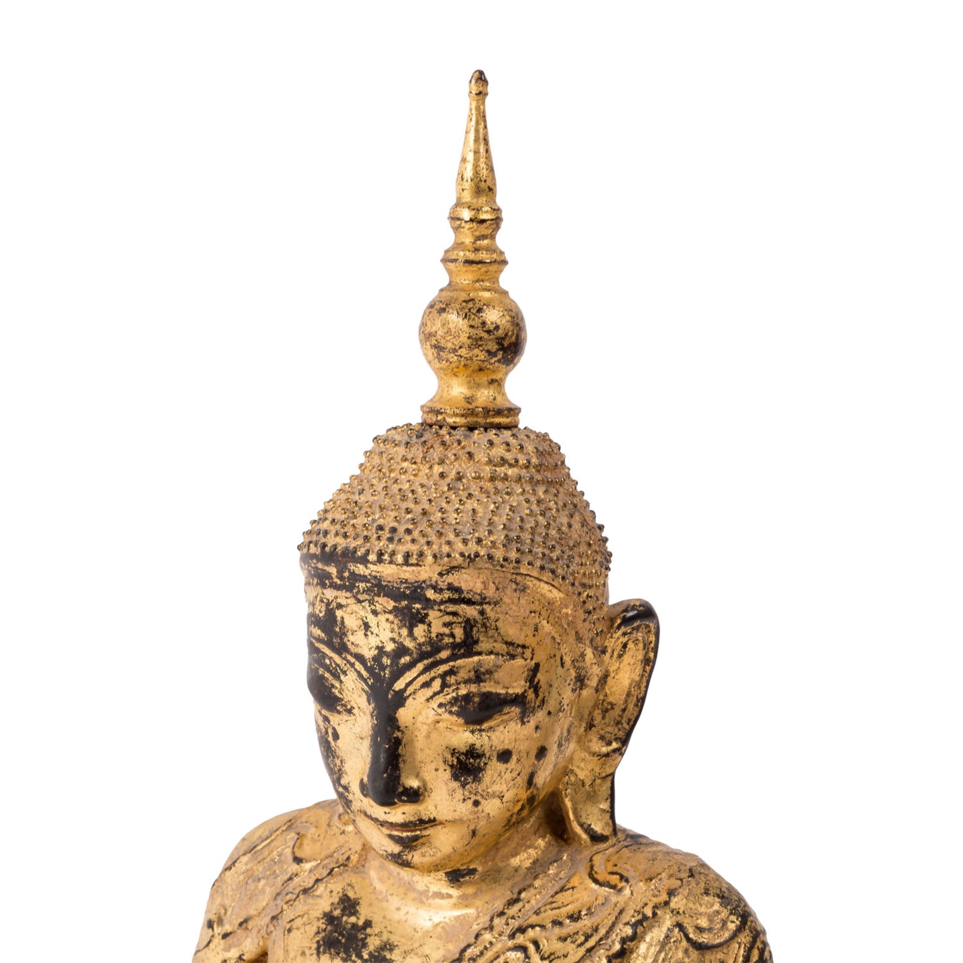 Figur des Buddha. BURMA, 19. Jh., - Image 8 of 8