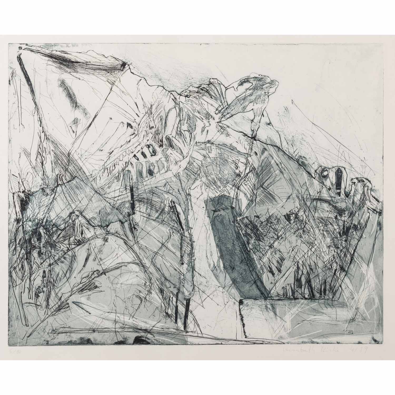 MINKE, ELISABETH (geb. 1954), 3 informelle Kompositionen, 1979, - Image 6 of 12