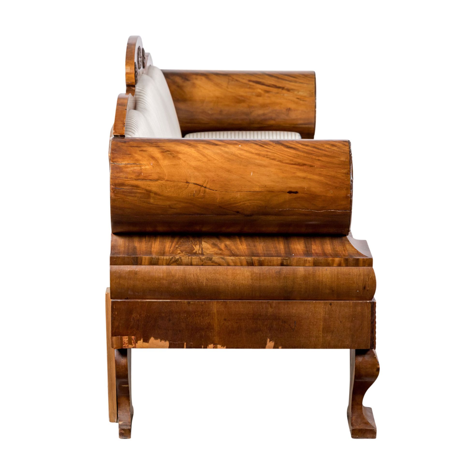 NORDEUTSCHES BIEDERMEIER-SOFA IN MAHAGONI - Image 7 of 8