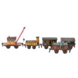 MÄRKLIN Konvolut aus 5 Güterwagen, Spur 0, 1. H. 20. Jh.