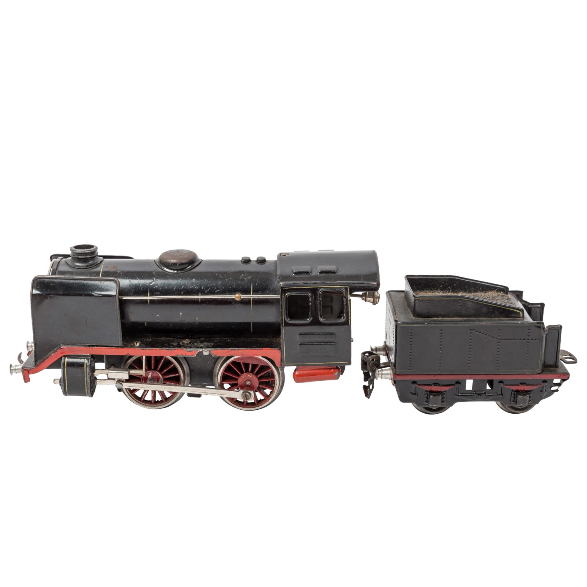 MÄRKLIN Konvolut aus Dampflok, 3 Güterwagen und Gleismaterial, Spur 0, - Image 2 of 3