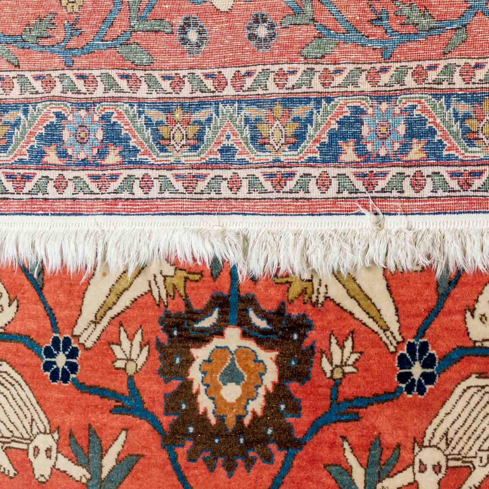 Orientteppich WARAMIN/PERSIEN, Mitte 20. Jh., 150x106 cm. - Bild 3 aus 4