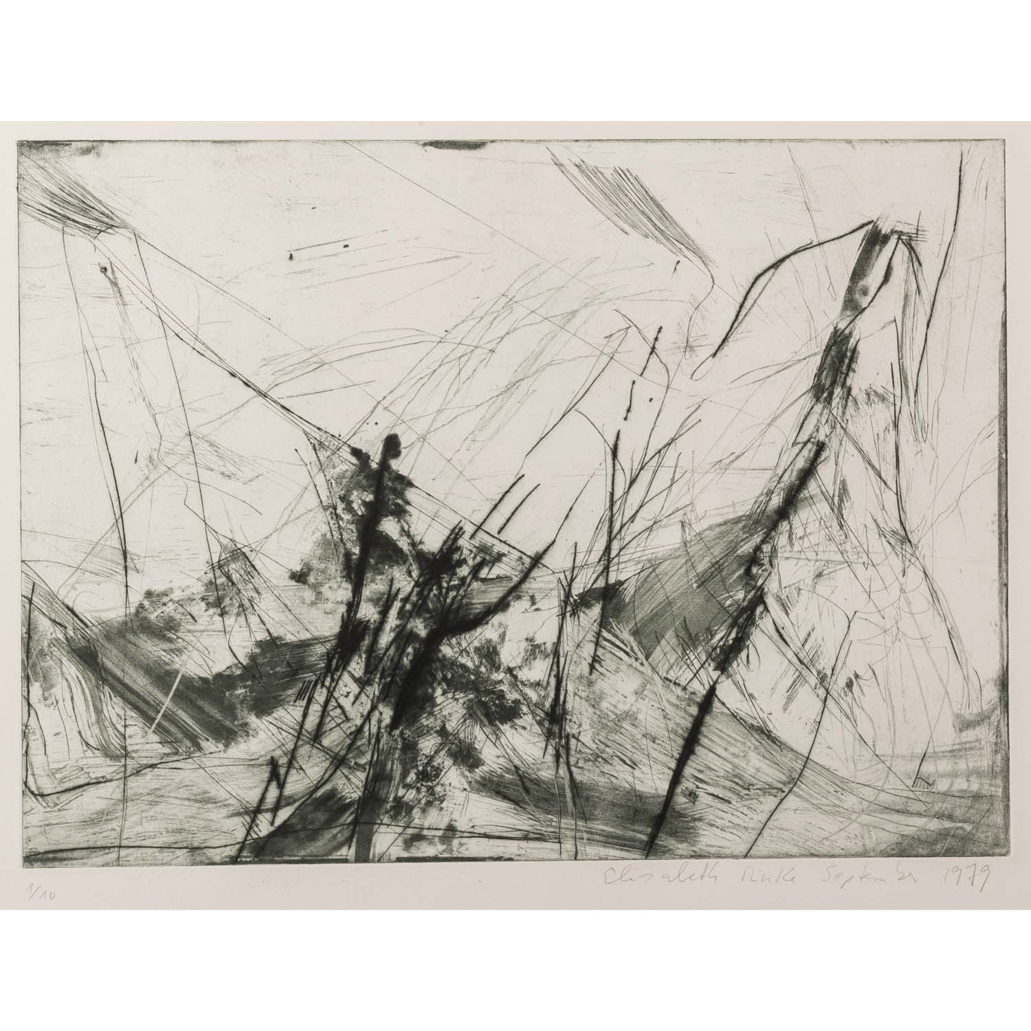 MINKE, ELISABETH (geb. 1954), 3 informelle Kompositionen, 1979, - Image 2 of 12