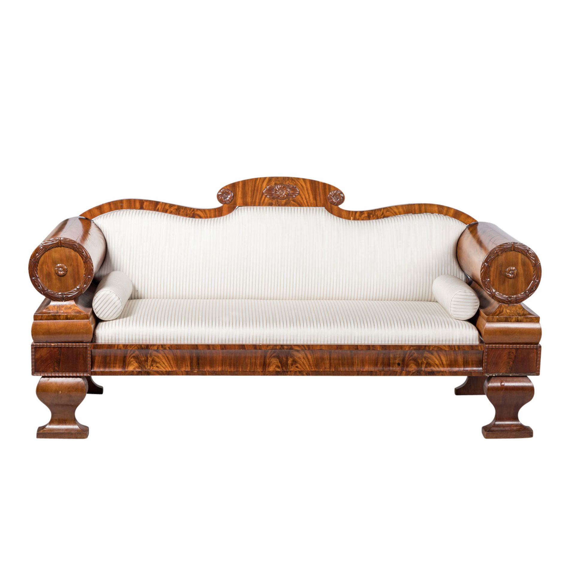 NORDEUTSCHES BIEDERMEIER-SOFA IN MAHAGONI - Image 2 of 8