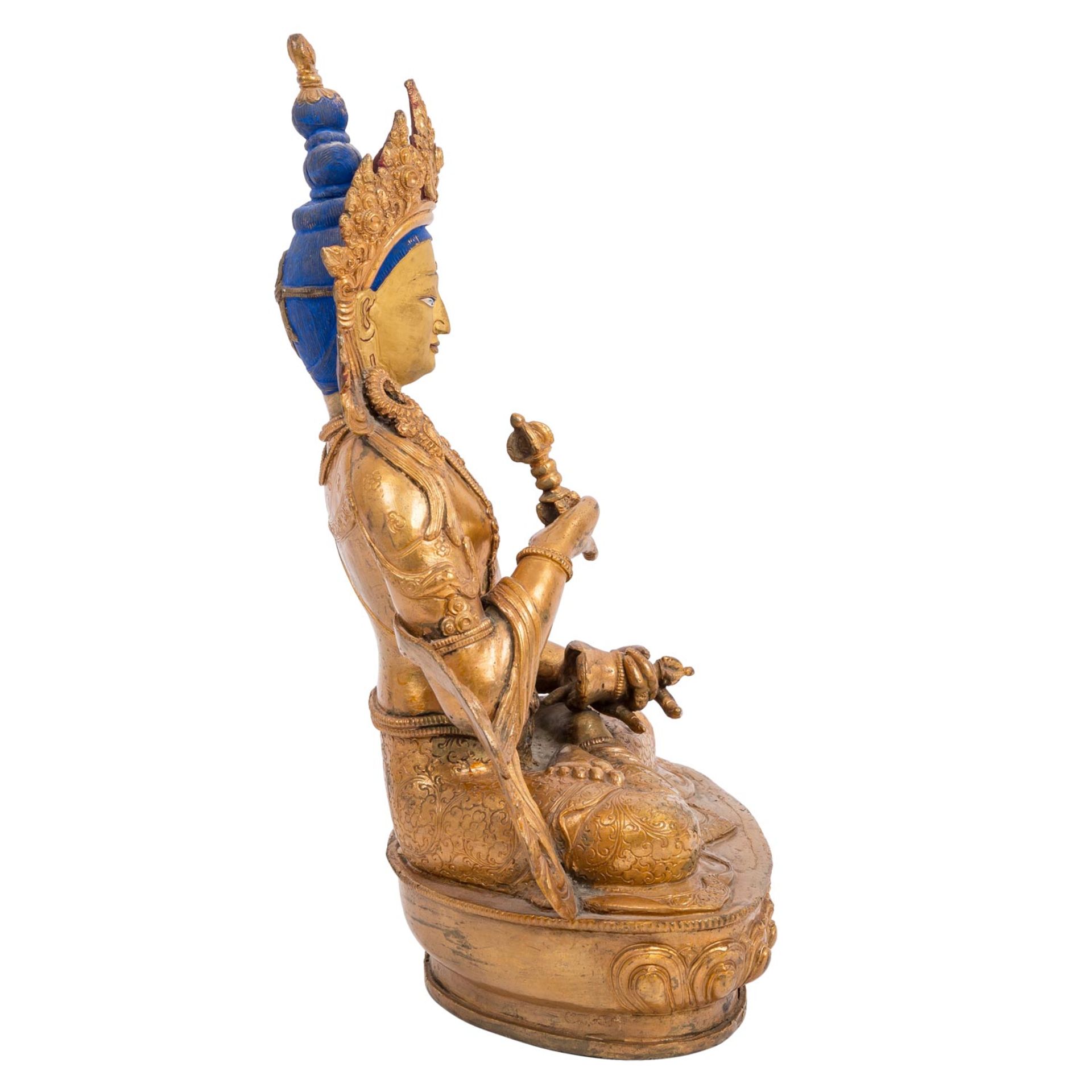 Vajrasattva aus Bronze. TIBET. - Image 4 of 7