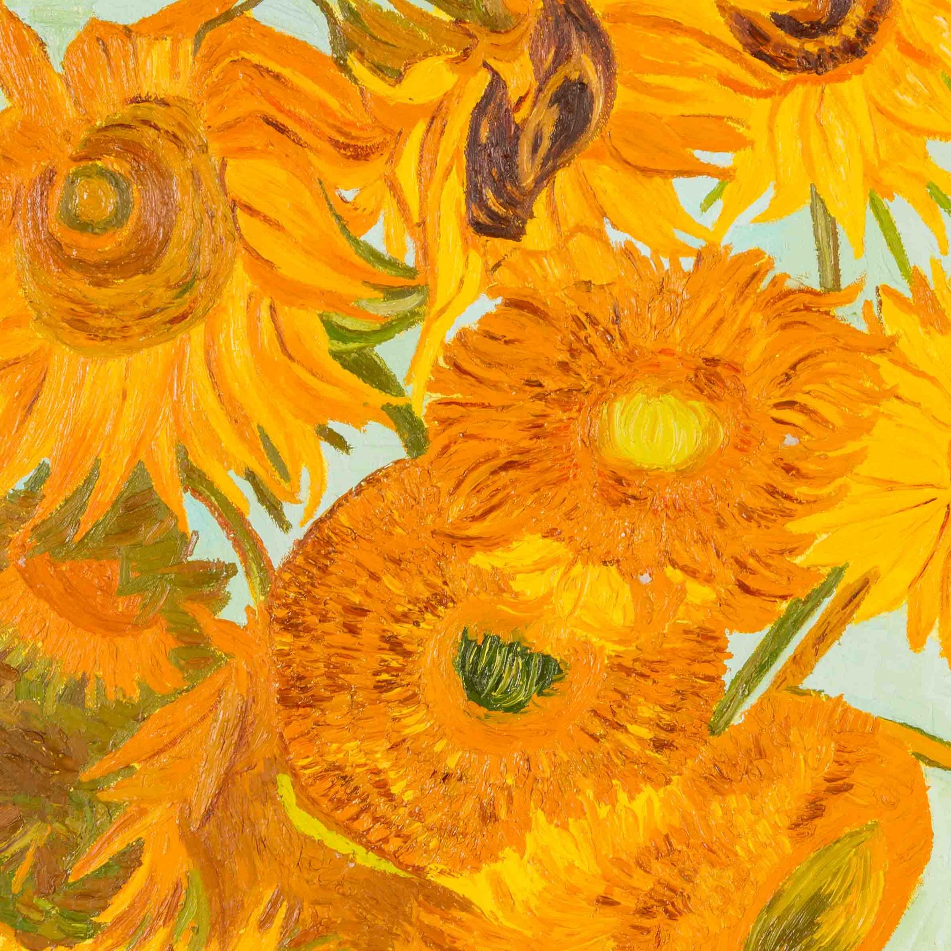 KUJAU, KONRAD (1938-2000), "Sonnenblumen in Vase" nach Vincent van Gogh, - Bild 4 aus 7