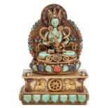 Buddha-Statuette. NEPAL/TIBET, 1. Hälfte 20. Jh.,