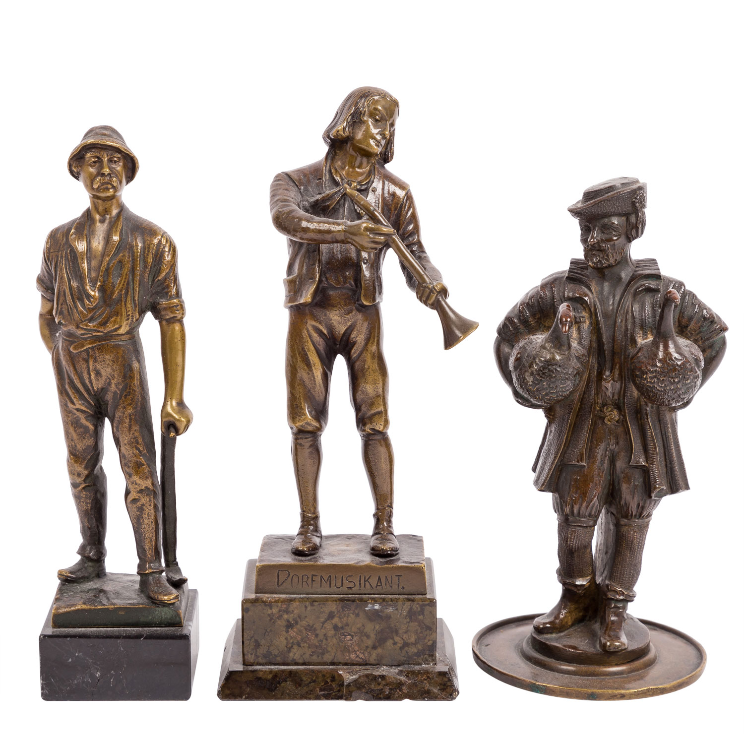 BECK, ERNST u.a. 19./20. Jhd., Konvolut 6 männliche Bronzefiguren versch. Berufsarten, - Image 2 of 7